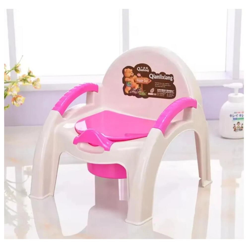 Pelela Silla De Bebes Ba&ntilde;o Tapa Desmontable Blanco Rosado image number 0.0