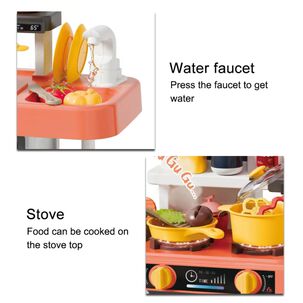 Juguete Cocina 43 Piezas 68cm Interactiva Coral Infantil