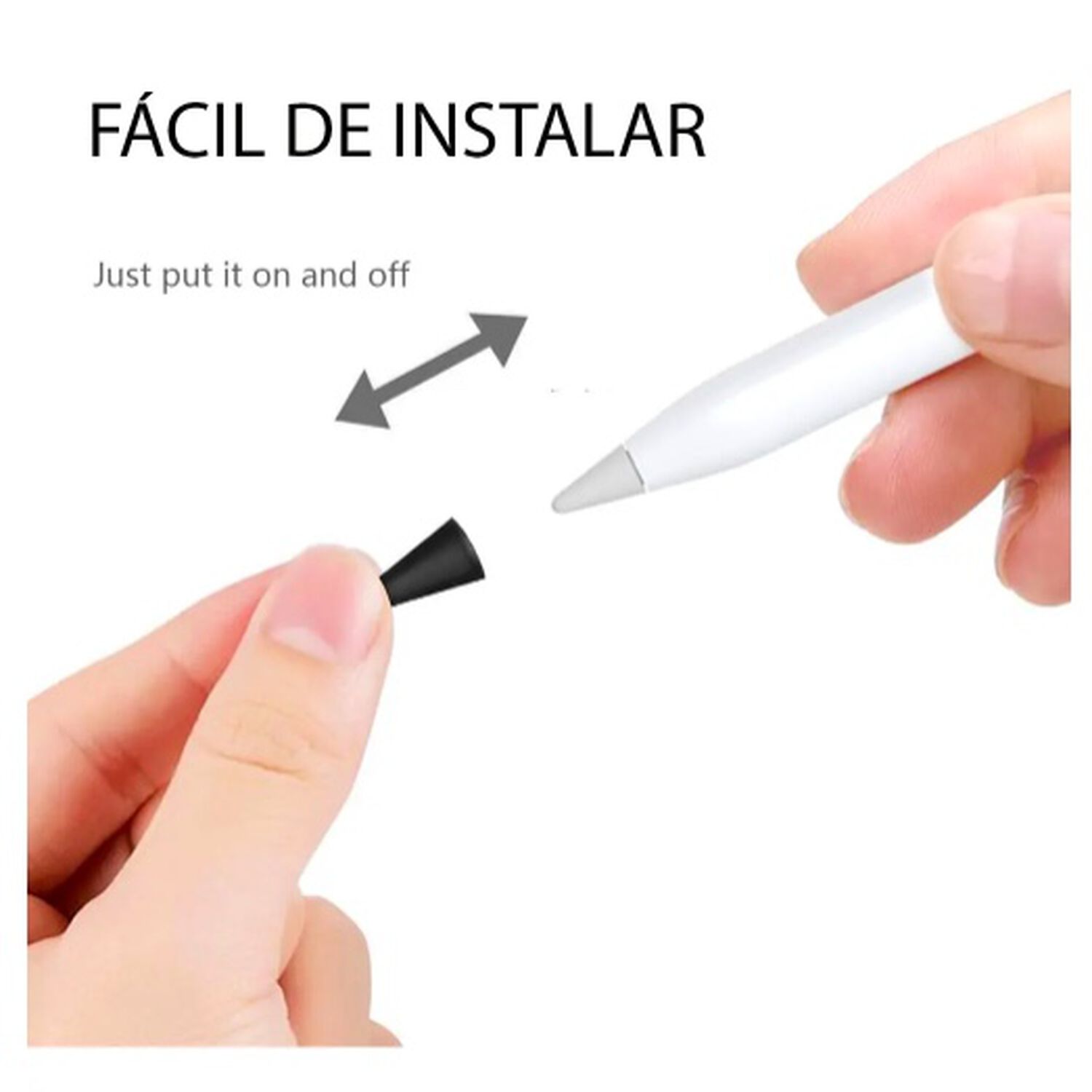 Protector Apple Pencil Silicona Celeste image number 1.0
