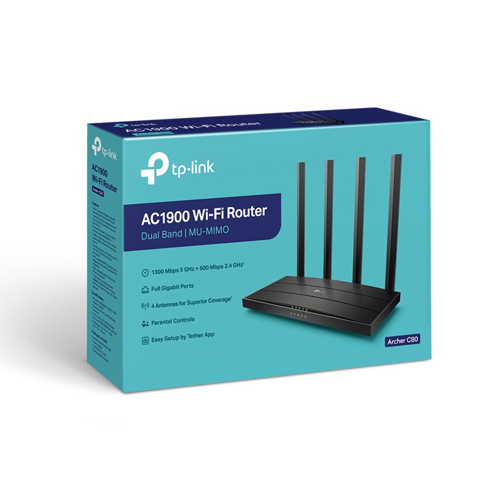 Router Inalambrico Wi-fi Tp-link Ac1900 Archer C80 image number 1.0