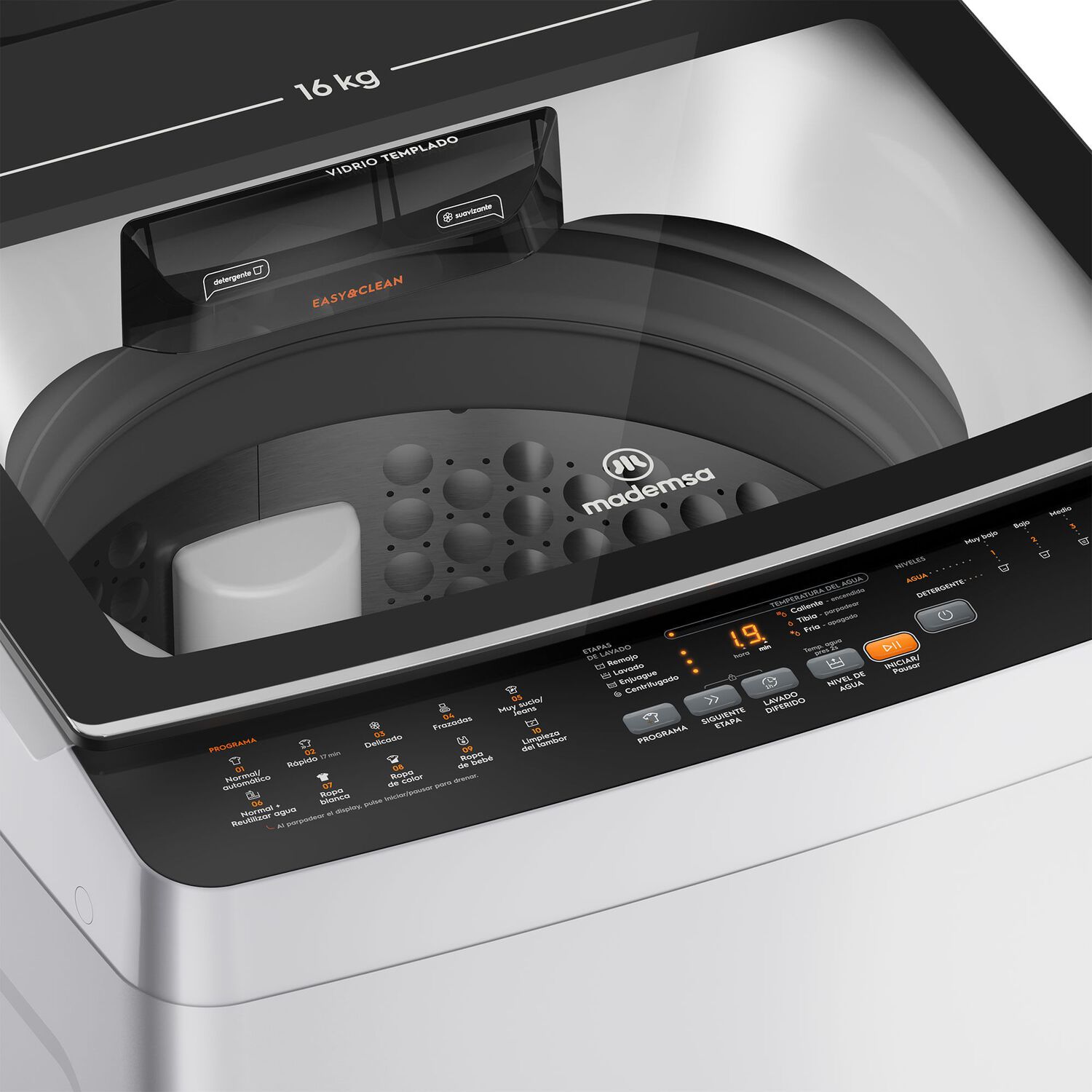 Lavadora Autom&aacute;tica 16kg Carga Superior Mdwmt16w Blanca image number 4.0