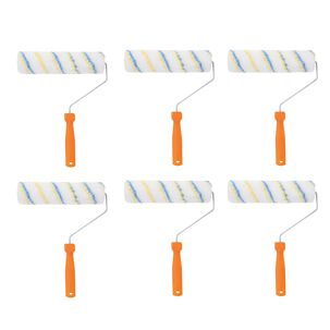 Set 6 Rodillos Chiporro Mango Plastico 33x23cm Para Pintar