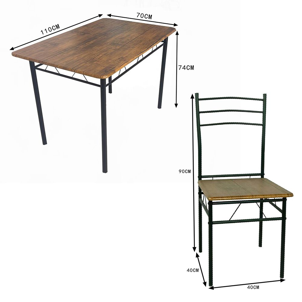 Juego De Comedor 4p Capri Negro 74x70x110 Cm image number 2.0