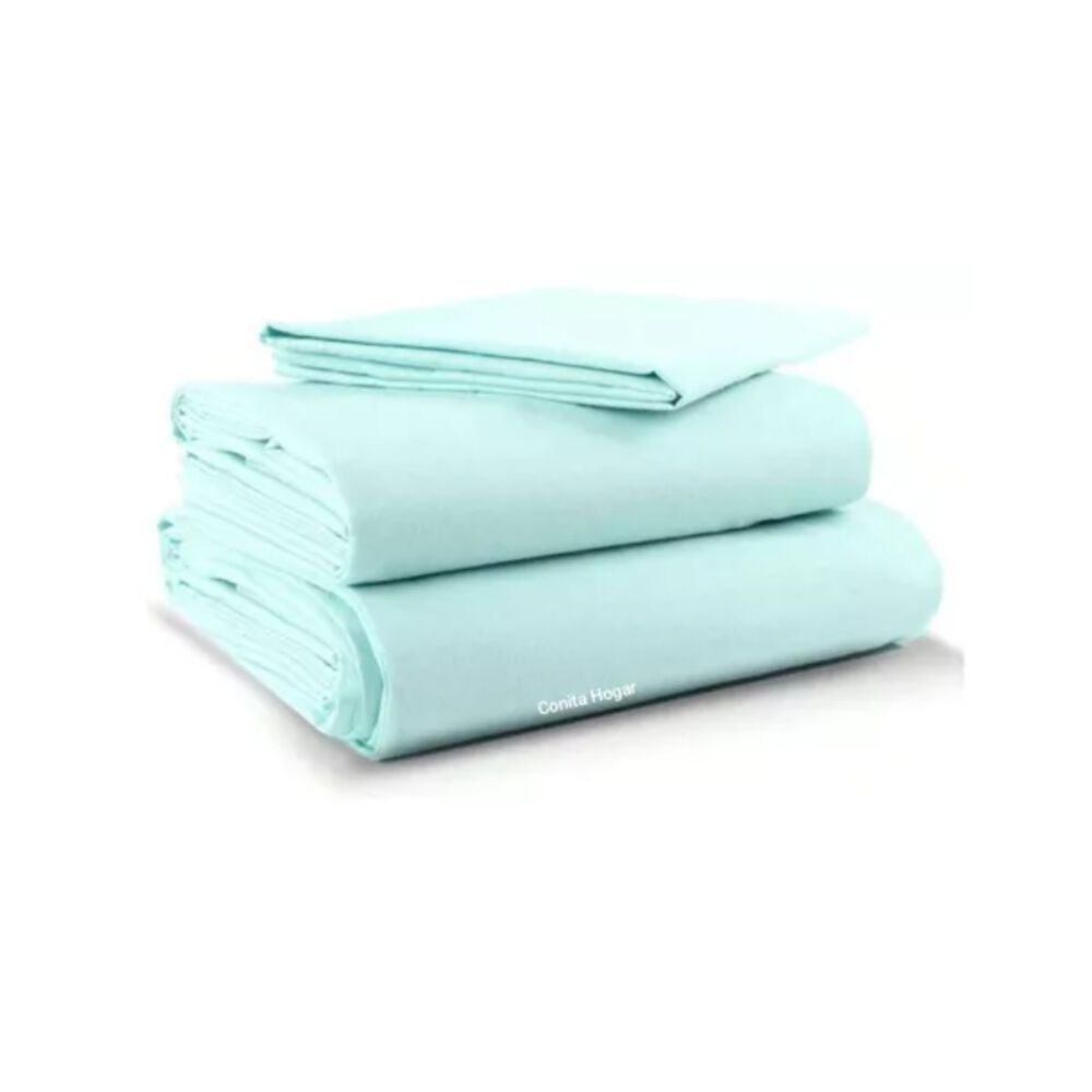 Juego De Sábana 200 Hilos 2 Plazas 4 Piezas Variedad Colores image number 18.0