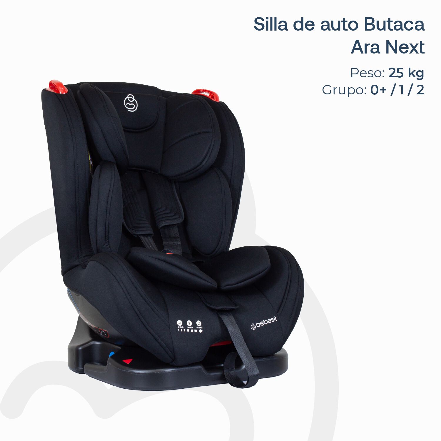 Silla De Auto Convertible Ara Next Negro image number 3.0
