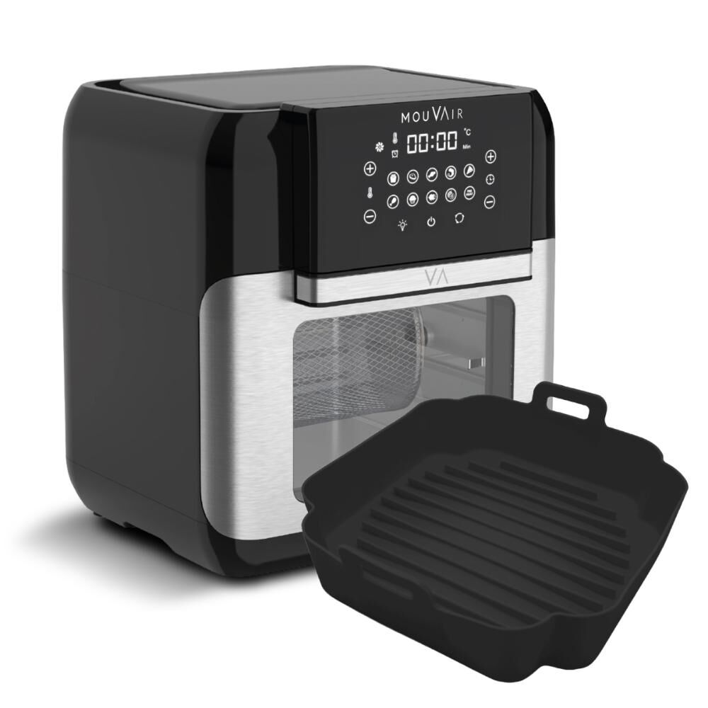 Horno Freidora Crisp 10 L + Molde De Silicona Negro image number 0.0