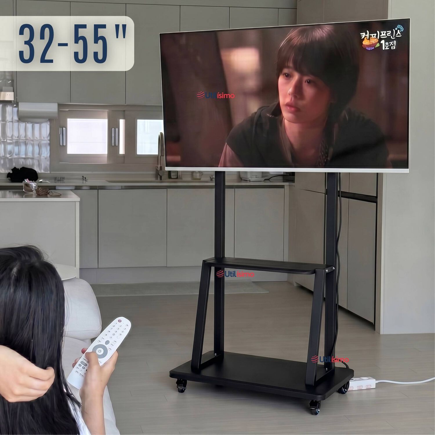 Soporte Base Tv M&oacute;vil Con Ruedas 32 A 55 Pulgadas 55kg Soporte Port&aacute;til 324042 43 49 50 55 image number 0.0