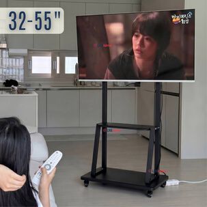 Soporte Base Tv M&oacute;vil Con Ruedas 32 A 55 Pulgadas 55kg Soporte Port&aacute;til 324042 43 49 50 55