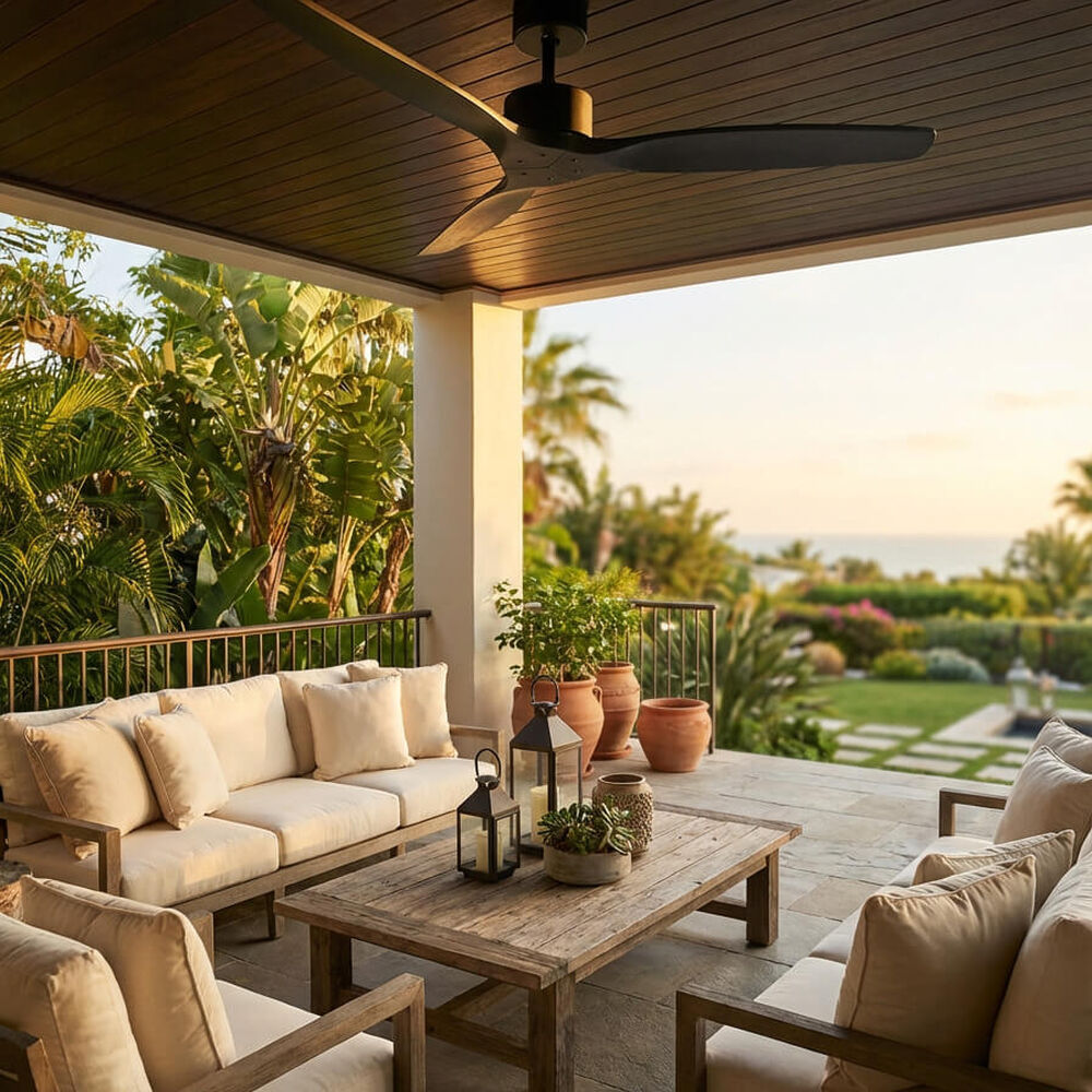 Ventilador De Techo Aviador Negro Ajustable 52 Primaterm image number 4.0