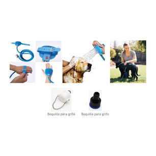 Manguera Con Guante Cepillo Para Ba&ntilde;o De Mascota - Ps