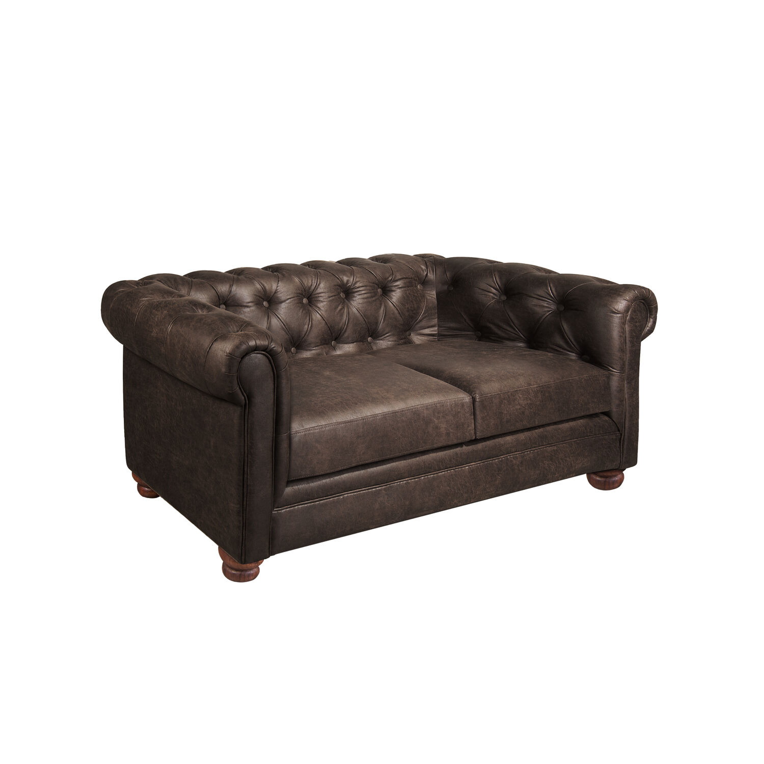 Sofa Florencia 2c Cuero Colorado Marron image number 1.0