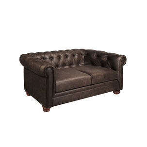 Sofa Florencia 2c Cuero Colorado Marron