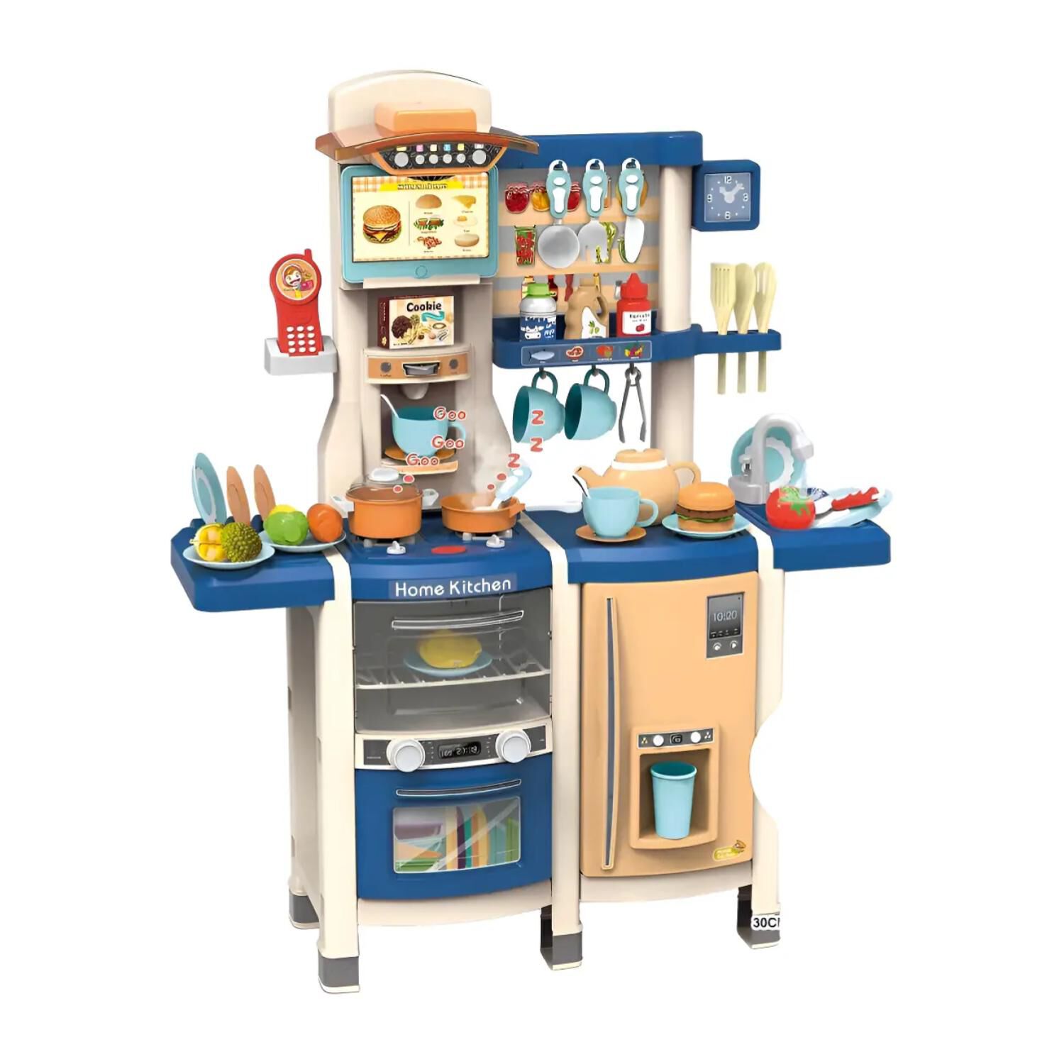Juguete Set Cocina 66 Piezas 1mt Luz Sonido Azul Infantil image number 0.0