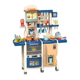 Juguete Set Cocina 66 Piezas 1mt Luz Sonido Azul Infantil