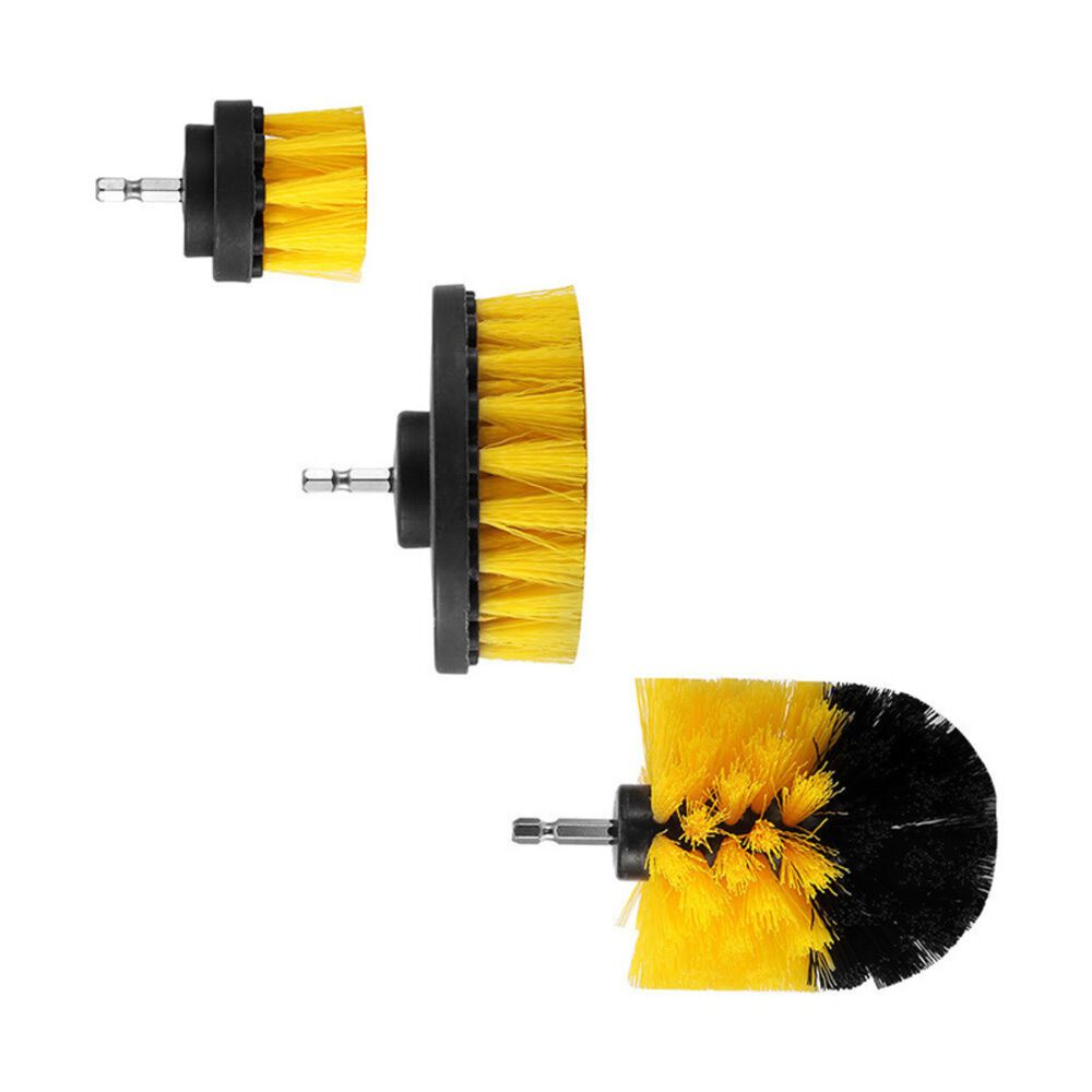 Cepillos De Limpieza De Auto Y Hogar Para Taladro 3 Piezas image number 2.0