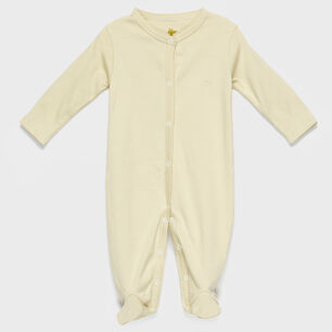 Enterito Beige Bordado Algod&oacute;n Peruano