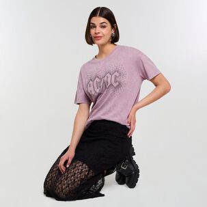Polera Manga Corta Cuello Redondo Mujer Rolly Go Polera Manga Corta Cuello Redondo Mujer Rolly Go
