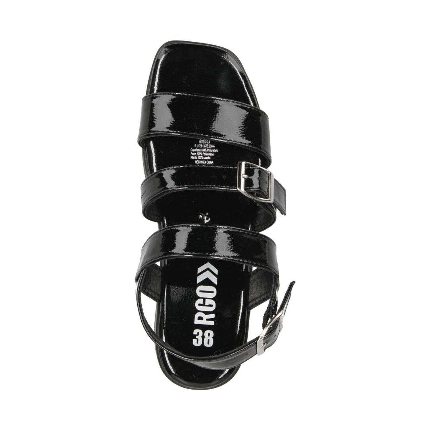 Sandalia Mujer Rolly Go Black image number 4.0