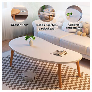 Mesa De Centro Minimalista De Madera Diseño Nórdico Y Elegante