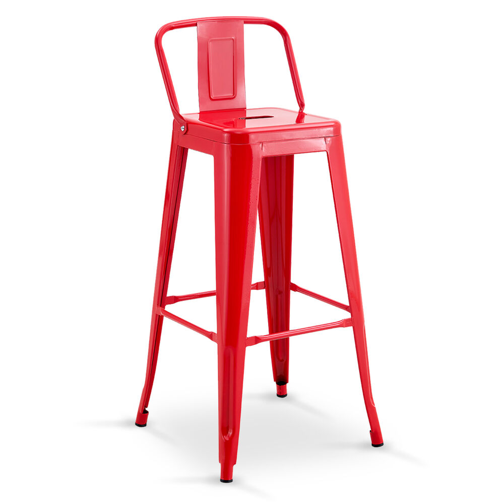 Silla Alta Metal Rojo image number 0.0