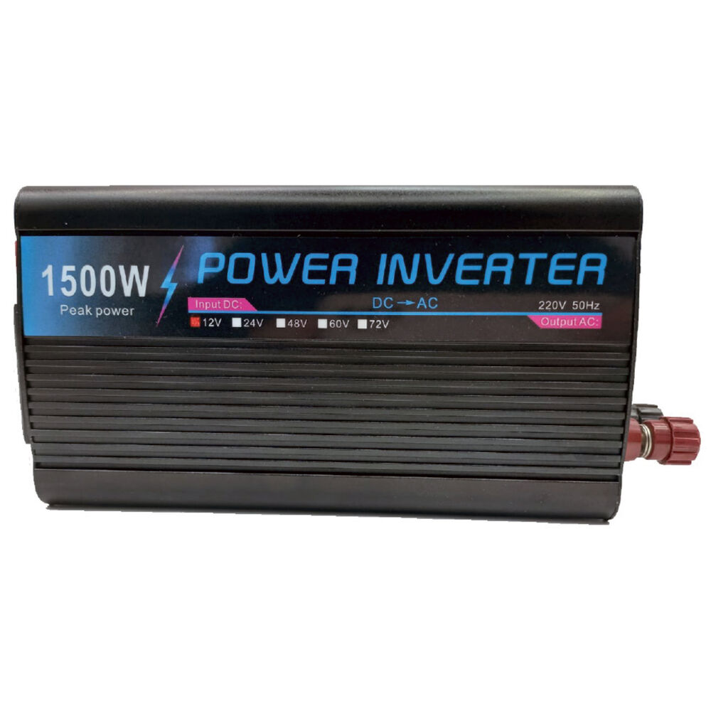 Conversor De Corriente 12v A 220v 1500w Automóvil - Ps image number 0.0