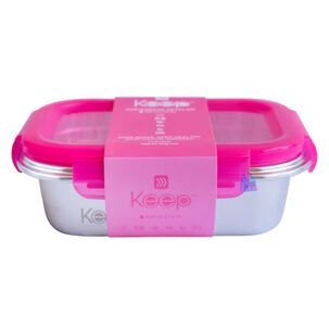 Herm&eacute;tico Keep 650ml Acero + Cubiertos On The Go - Ps