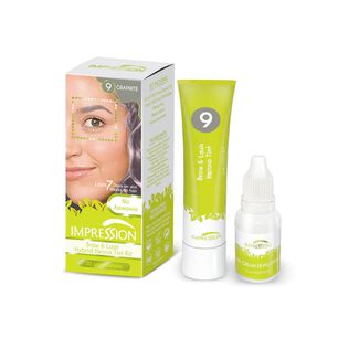 Impression Kit Hair Tintura Cejas Y Pesta&ntilde;as Ceniza 15ml