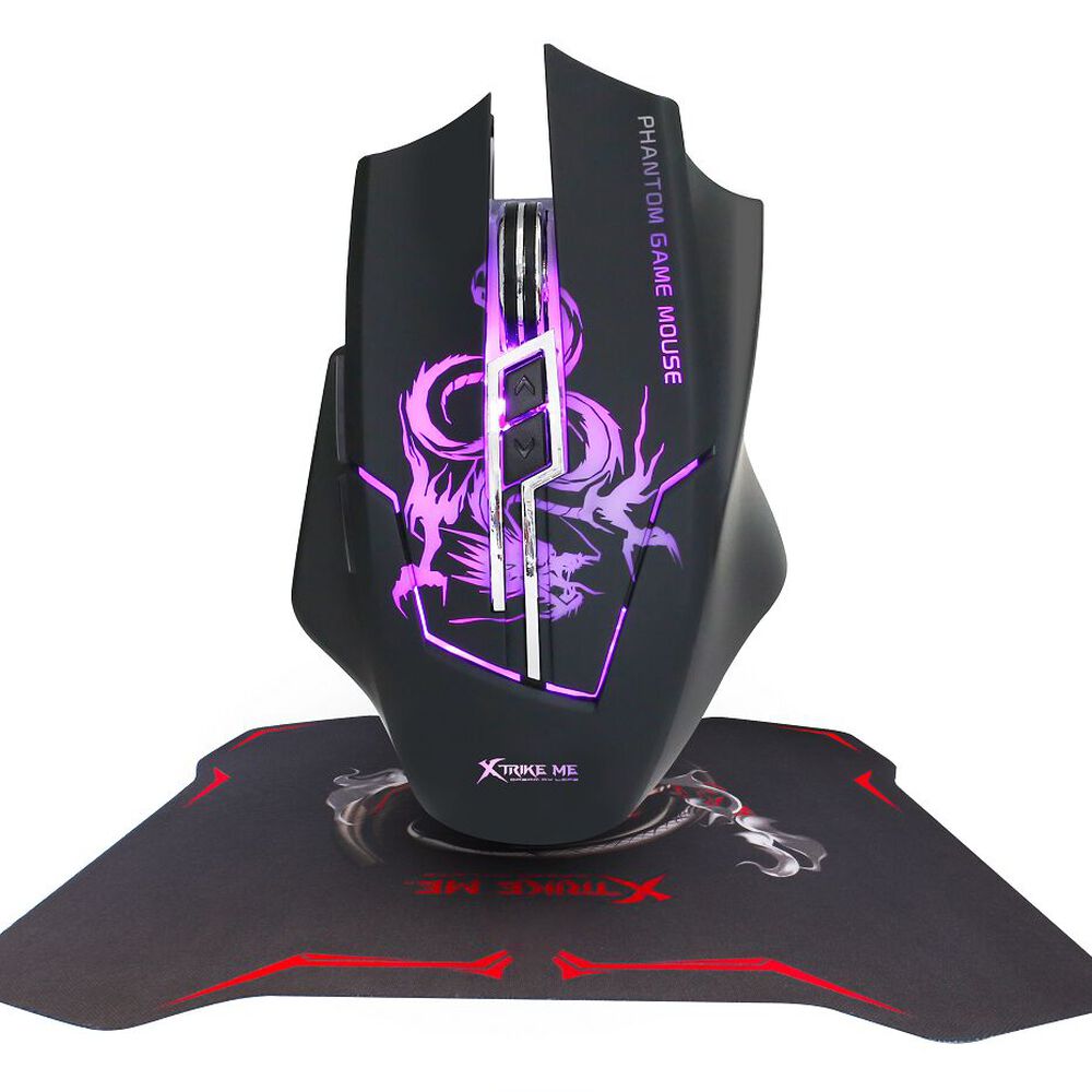 Kit Mouse + Mousepad Gaming Xtrike Me 3200 Dpi Negro I373kitmm501 image number 0.0