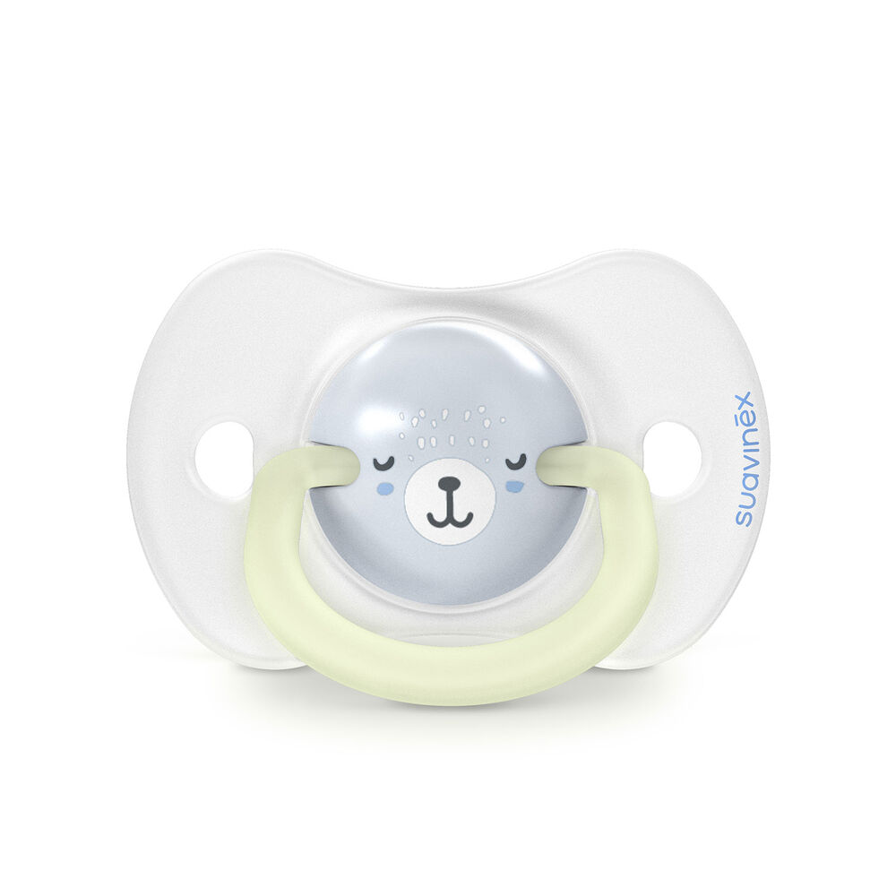 Chupete Noche Y D&iacute;a Fisiol&oacute;gico Silicona 0/6m 2u Wild Azul image number 2.0