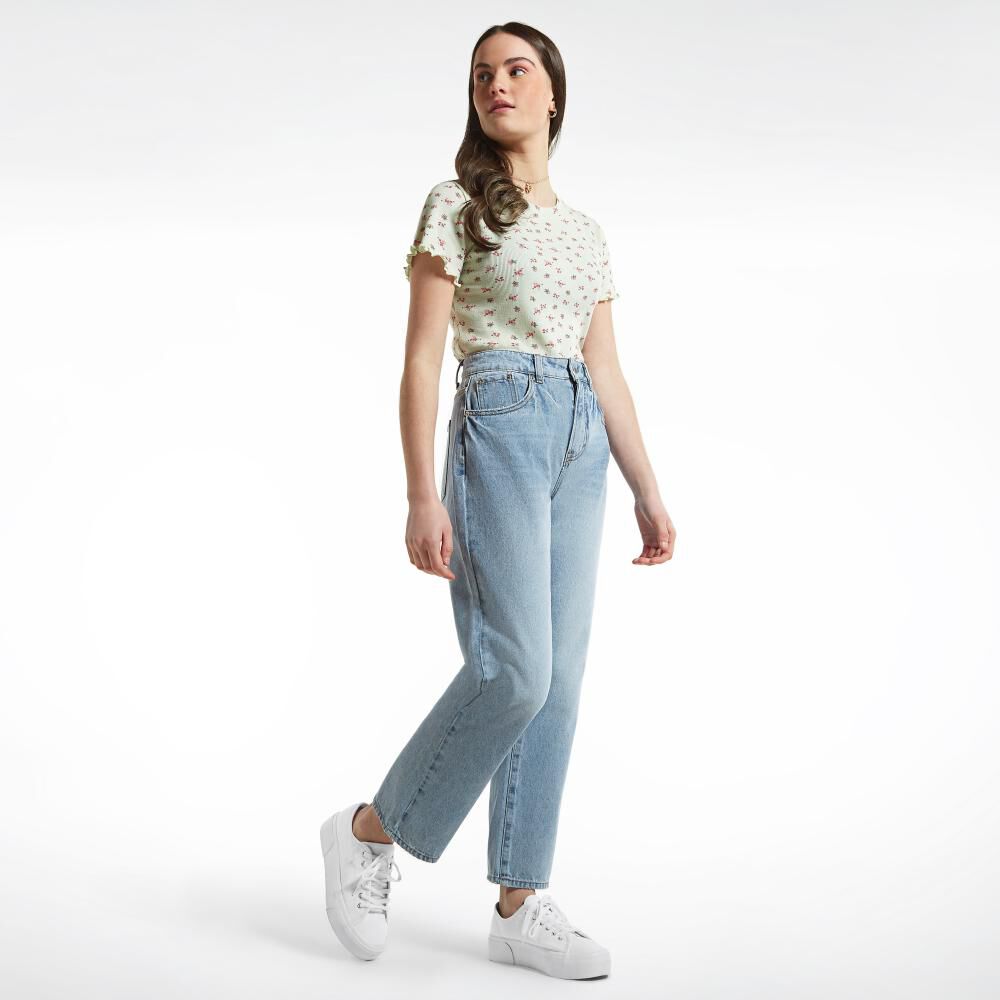 Jeans Tiro Alto Recto Mujer Freedom image number 1.0