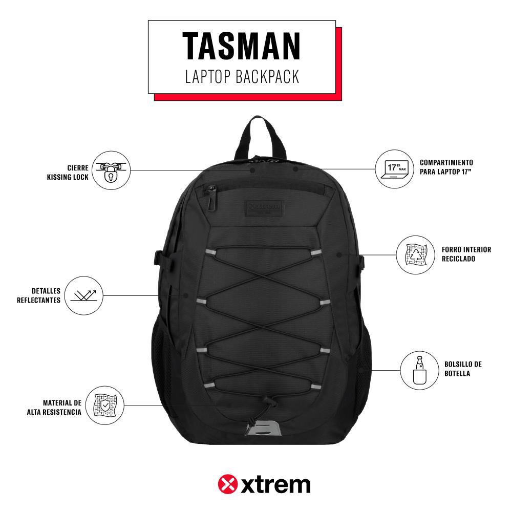 Mochila Notebook Xtrem Tasman 5xt 17" image number 8.0
