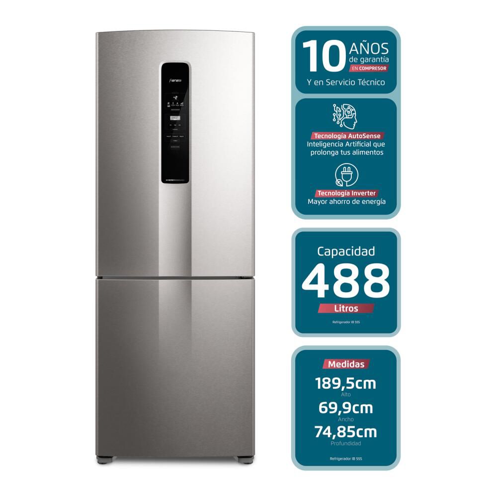 Refrigerador Bottom Freezer Fensa IB55S / No Frost / 488 Litros / A++ image number 7.0