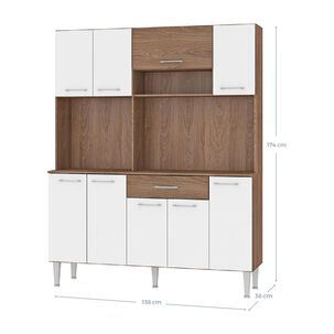 Mueble De Cocina Vekkahome Emi / 9 Puertas / 1 Caj&oacute;n