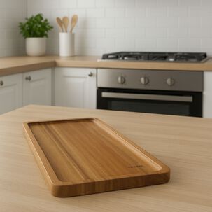 Tabla Aperitivo Fontina Acacia 35x20cm Lisa Madera Cocina
