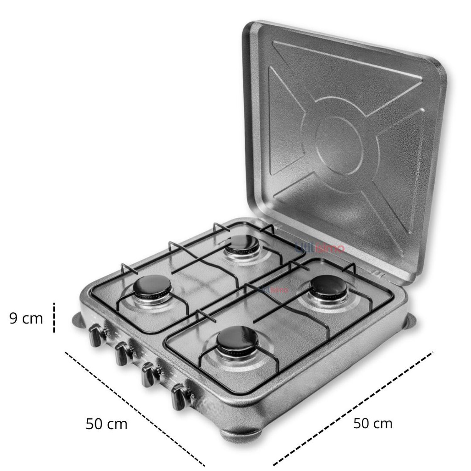 Cocina Encimera A Gas Licuado 4 Platos Gris image number 1.0
