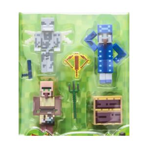 Juguete Figuras Set Minecraft Cube 4 4 Piezas Accesorios