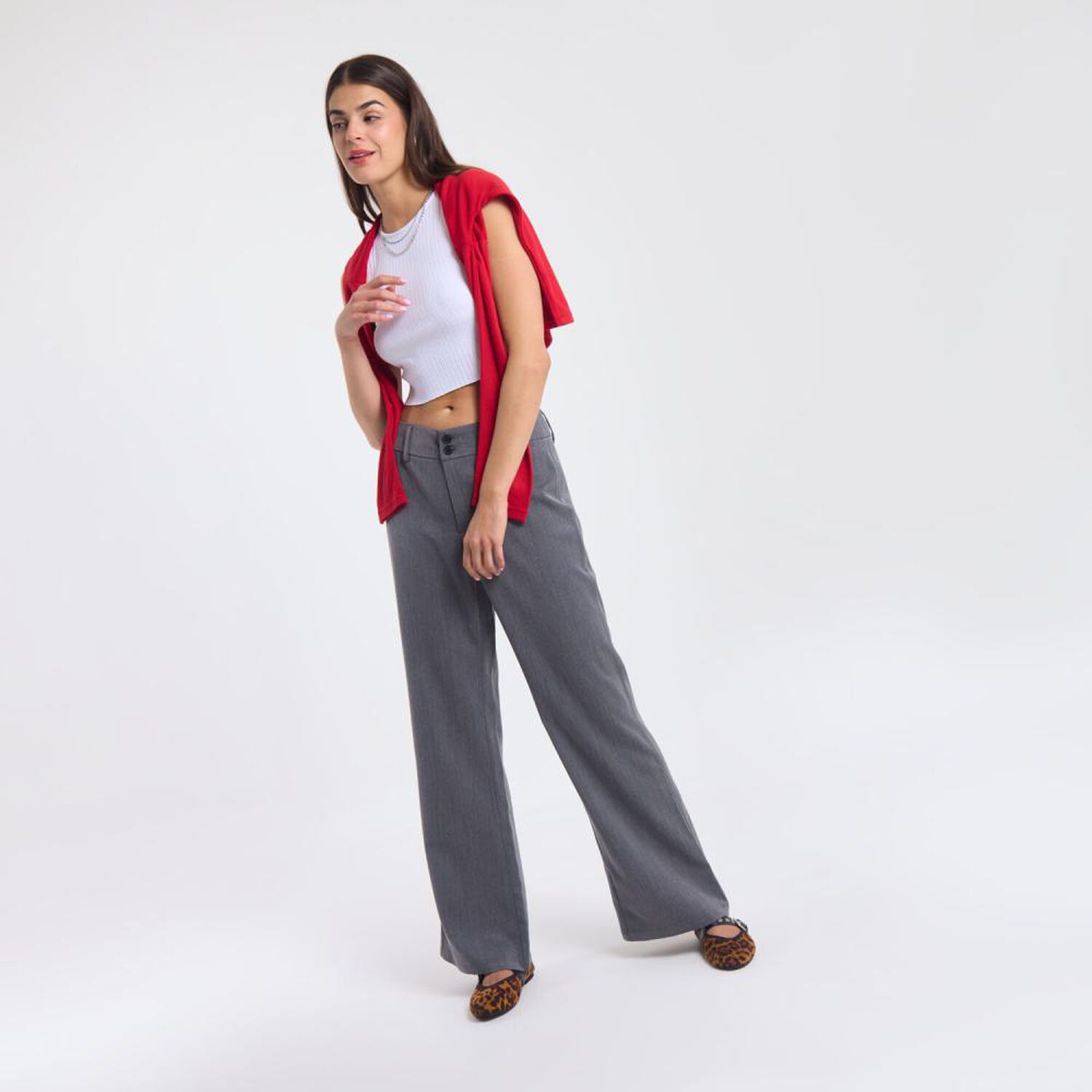 Polera Crop Rib Sin Mangas Cuello Redondo Mujer Rolly Go image number 1.0