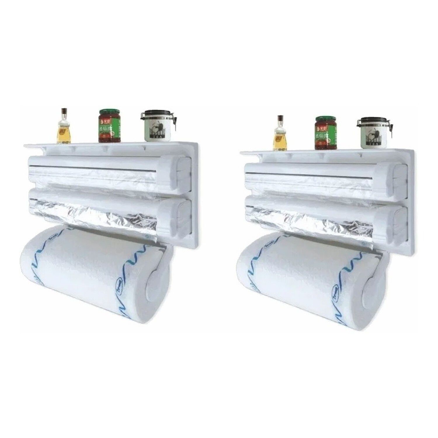 Set 2 Dispensador Toalla Nova Triple Cocina Alusa Beige 39cm image number 0.0