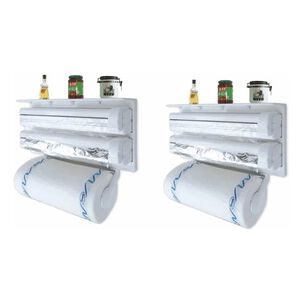 Set 2 Dispensador Toalla Nova Triple Cocina Alusa Beige 39cm