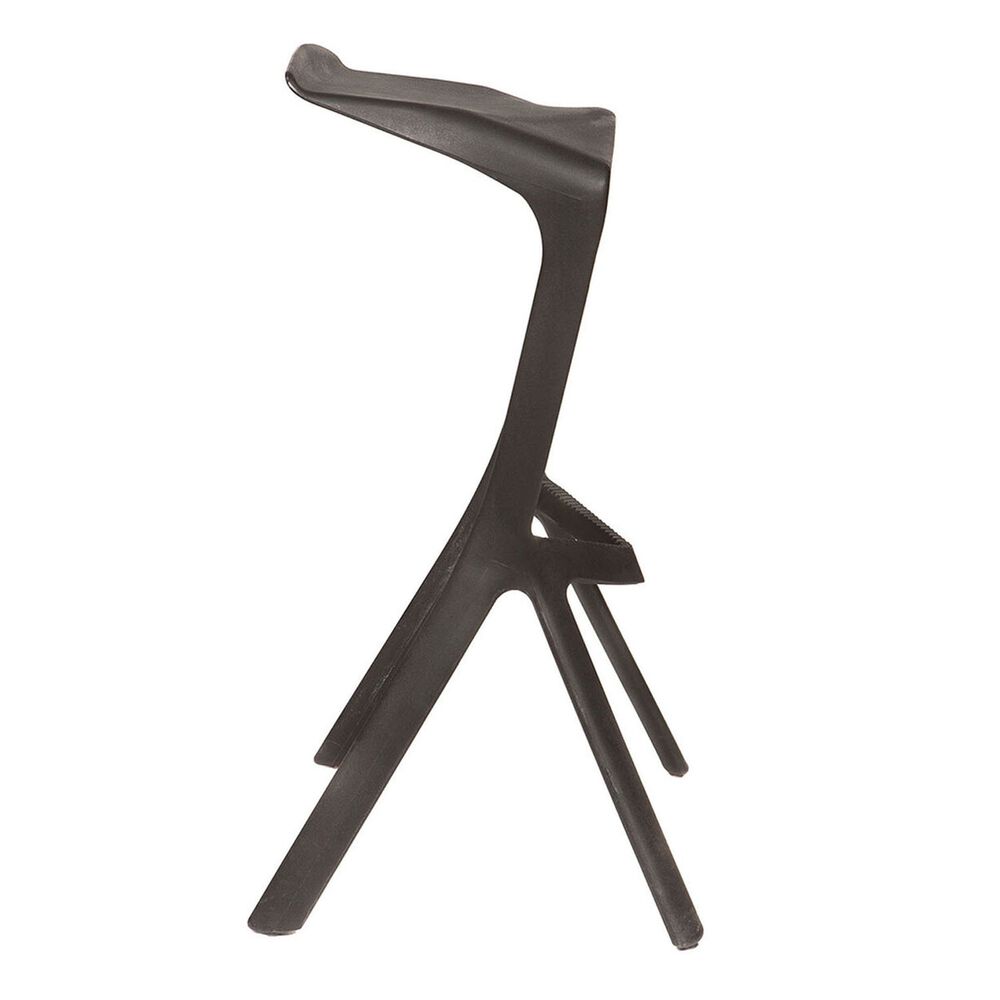 Silla Taburete Bar Apilable Negro 51x42x81cm image number 2.0