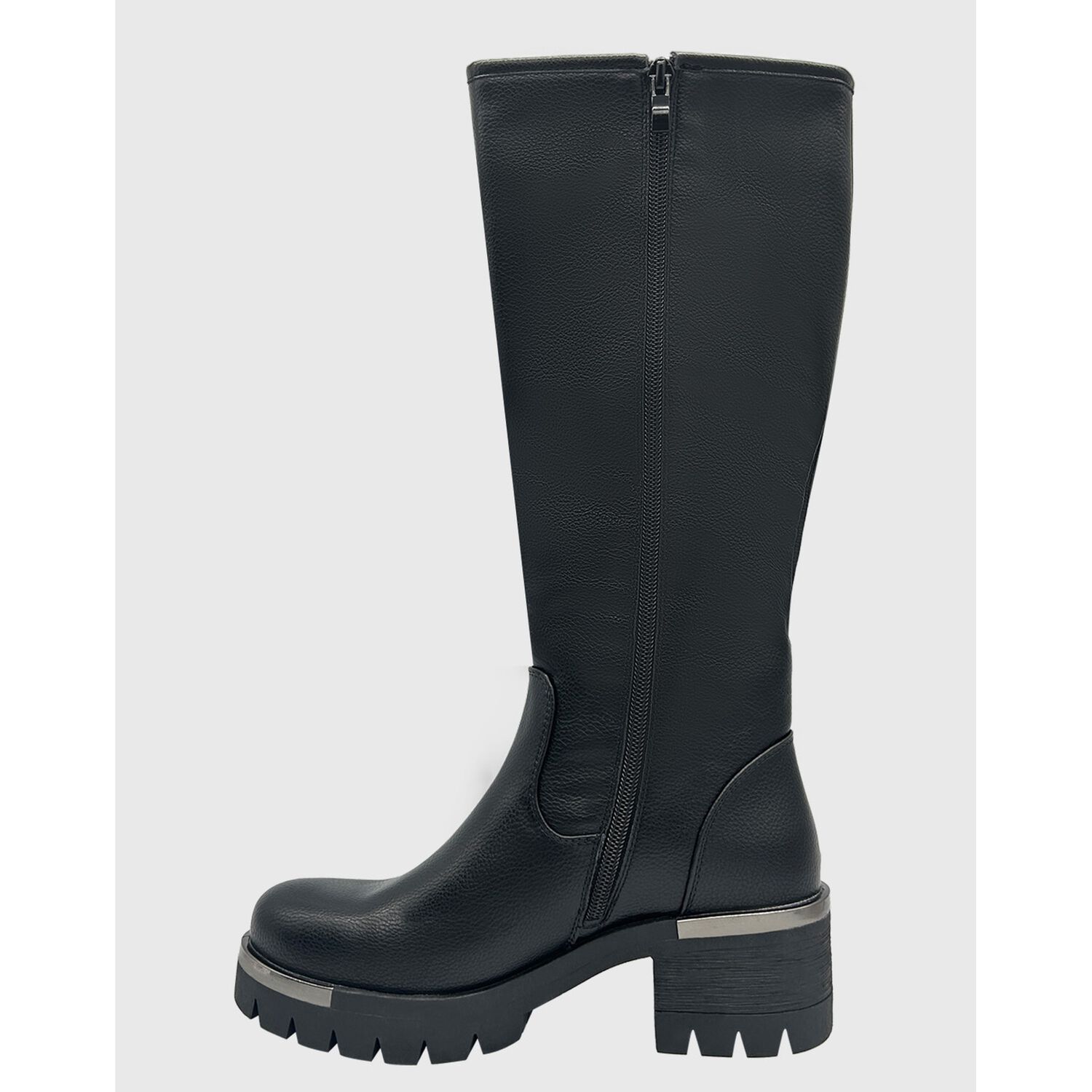 Bota Para Mujer, Negra Bajo La Rodilla Lisa Danicolle image number 4.0