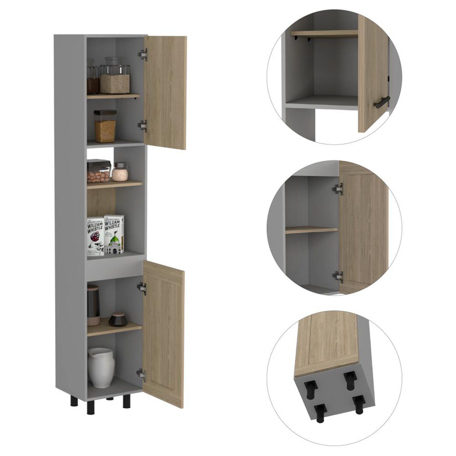 Muebles de Cocina Tuhome Hasselt / 2 Puertas image number 4.0
