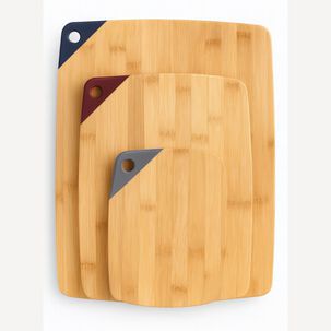 Set 3 Tablas De Picar Cortar Bambu Cocina Profesional