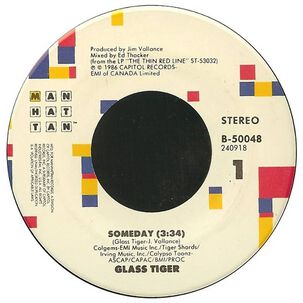 Glass Tiger - Someday | 7" Single Usado