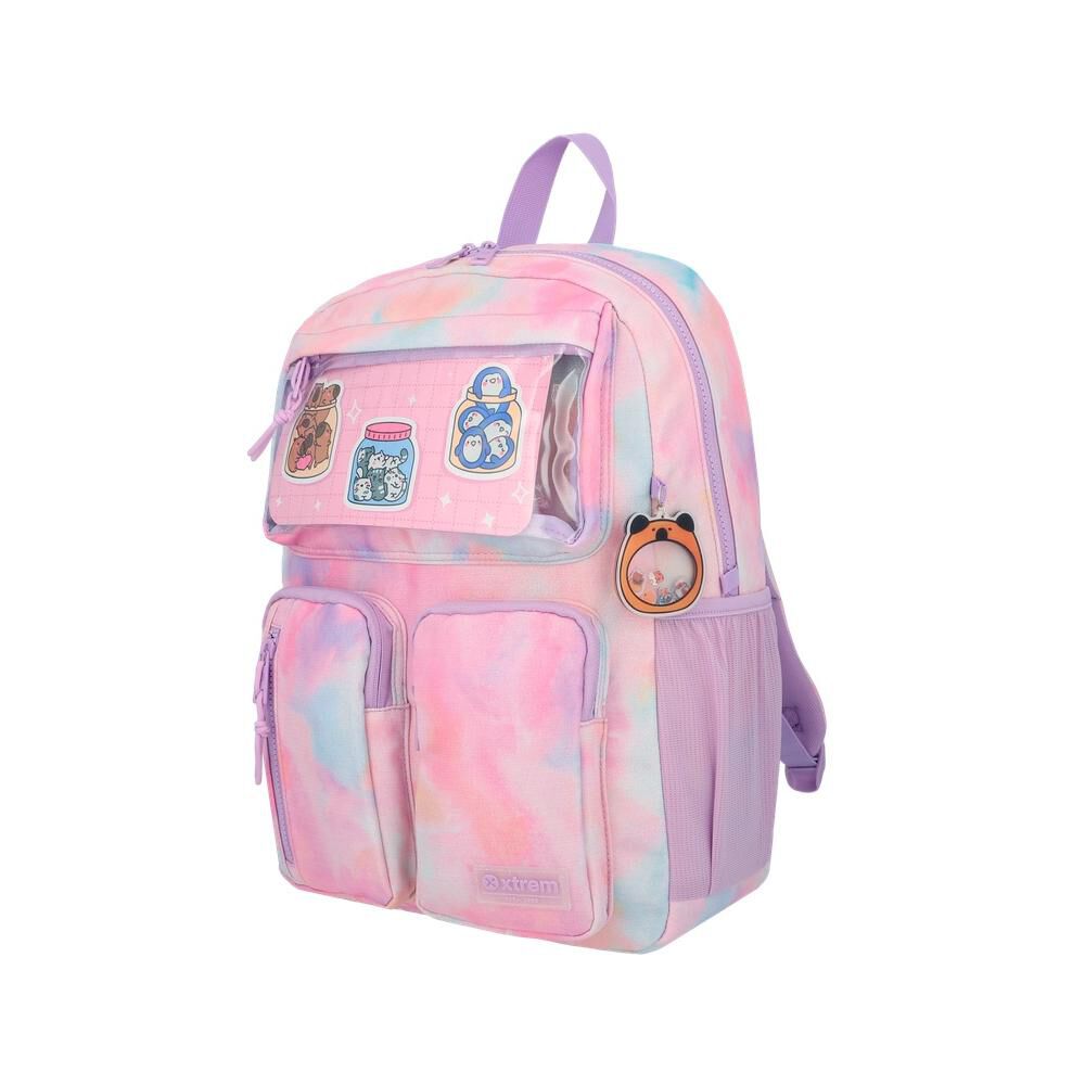 Mochila Notebook Xtrem Queens 6xt Rosado/multicolor 15" image number 4.0