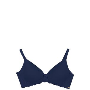 Sost&eacute;n Liso Encaje Azul 2rios