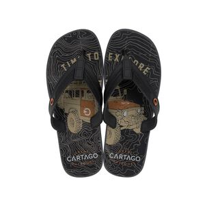 Sandalia Hombre Negro/gris Dakar Cartago