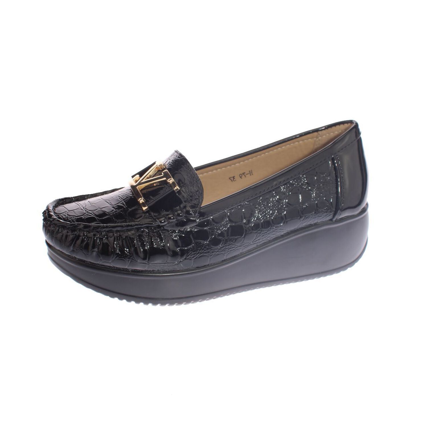 Mocas&iacute;n Platafoma Negro Hualun Art. 5h79black image number 0.0