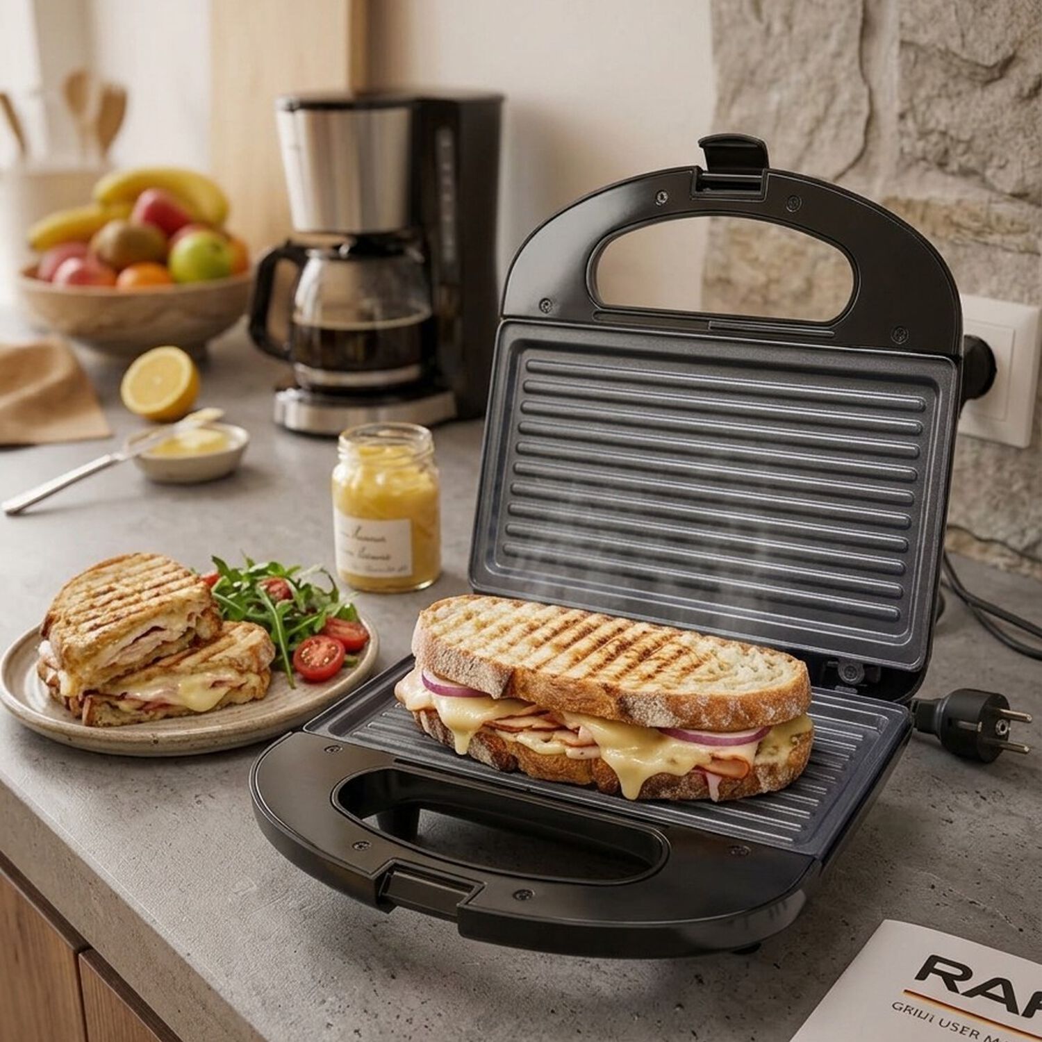 Tostador El&eacute;ctrico 750w Tipo Grill Color Negro image number 3.0
