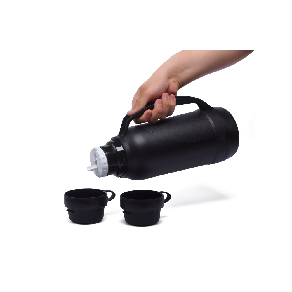 TERMO FLIP NEGRO 1,8L CON 2 TAZAS image number 1.0